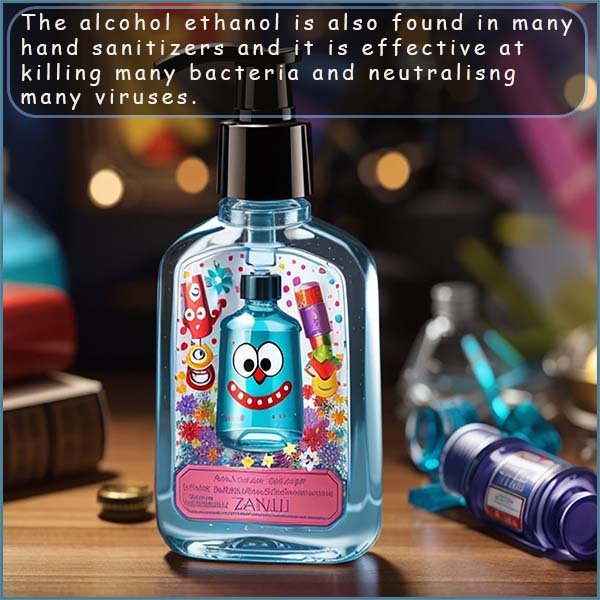 Hand sanitizers also contain ethanol which is effective at killing bacteria and neutralising viruses.